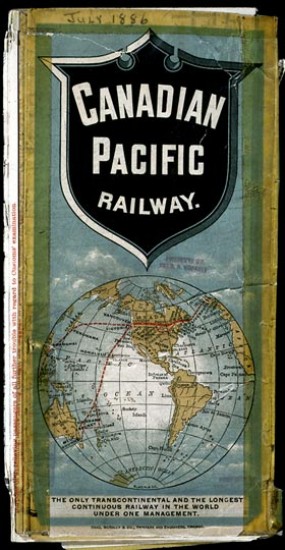 Canadian Pacific Railway Public Timetable, July 1886