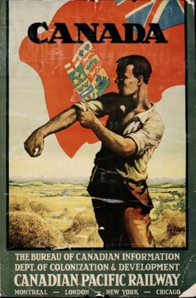 Canadian Government/CPR Poster (c.1920). This poster illustrates the strong relationship between the Canadian government and the CPR, a relationship which was essential for the colonization of western Canada.