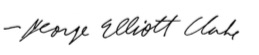 George Elliott Clarke Signature